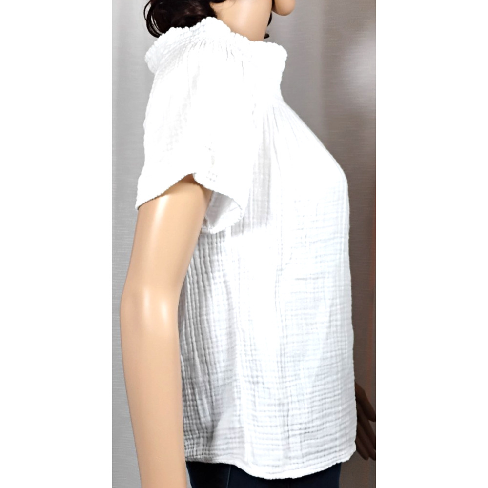 Michael Stars Gauze Off Shoulder Top Flowy Boho Festival Made USA Small - Picture 4 of 13